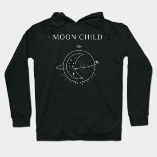 Moon child Astrological Design Hoodie
